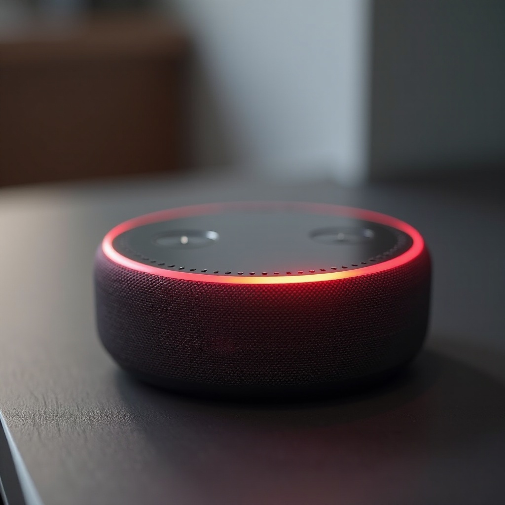 فهم سبب ظهور جهاز Echo Dot باللون الأحمر: الأسباب والحلول