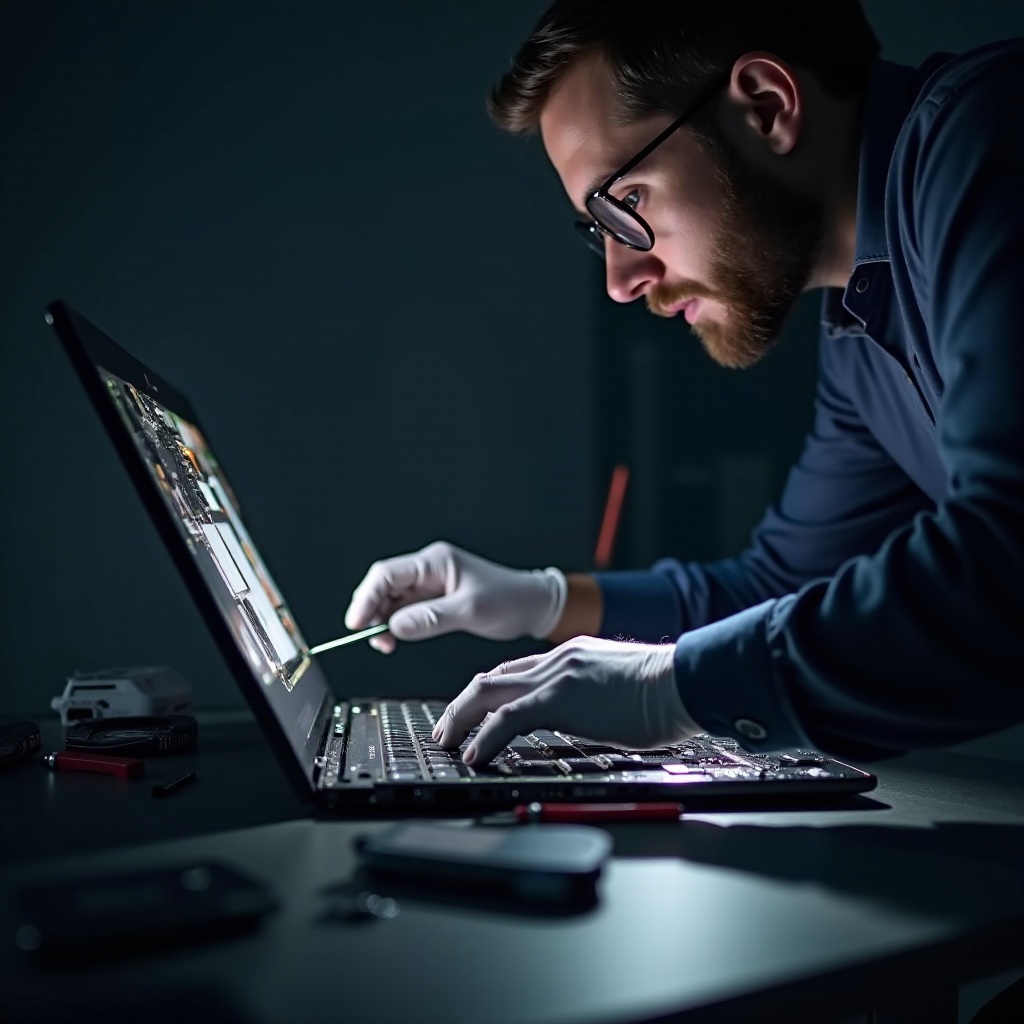 máy tính xách tay Asus không có màn hình