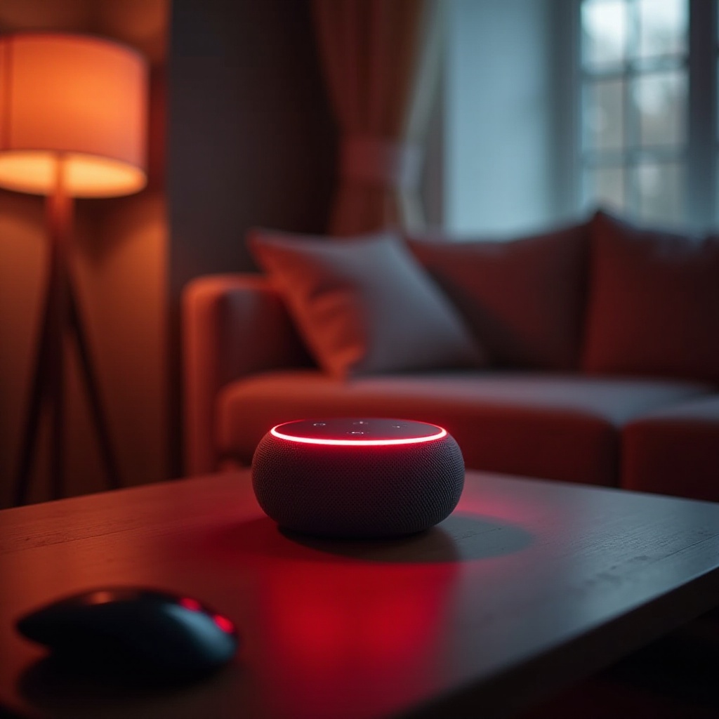 tại sao echo dot có màu đỏ